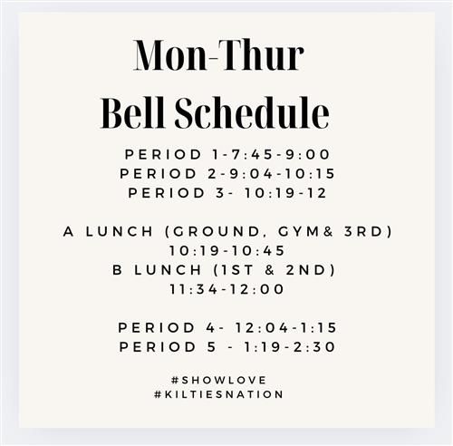 BELL SCHEDULE